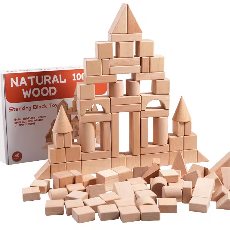 BLOQUES DE MADERA 100 PCS